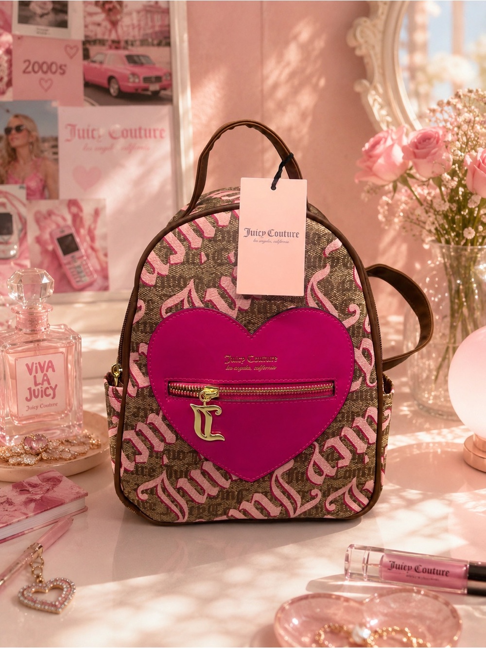 Juicy couture whole lotta love backpack purse